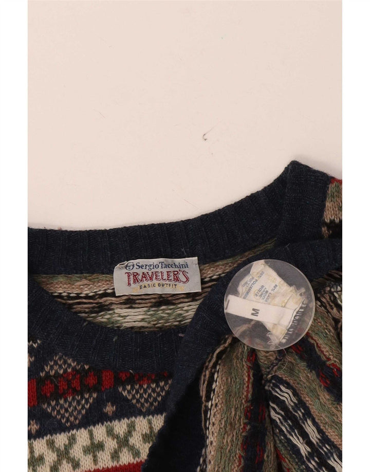 Sergio Tacchini Sweater med rund hals til mænd Medium Flerfarvet
