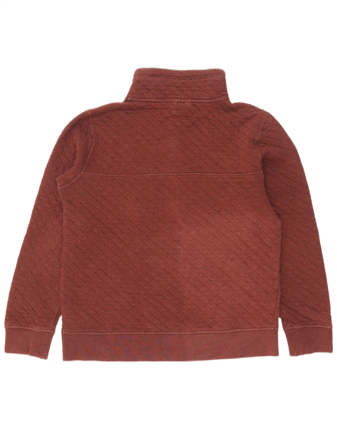 Patagonia Herre Button Neck Sweatshirt Jumper lille rødbrun bomuld
