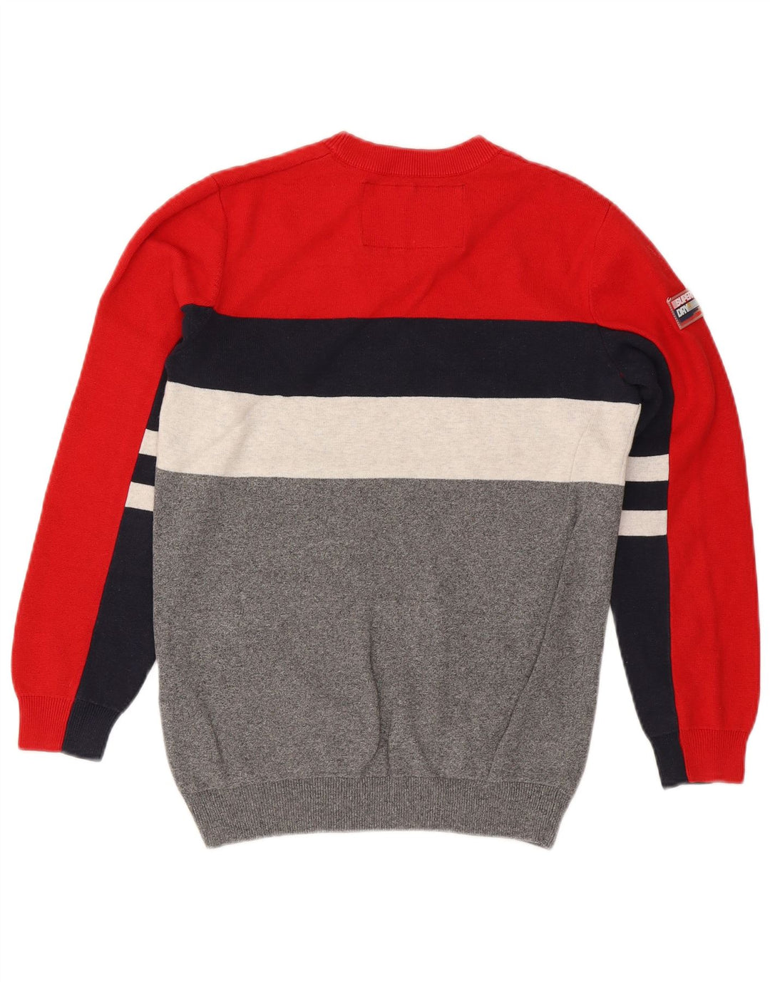 Superdry Sweater med rund hals til mænd Lille flerfarvet farveblok