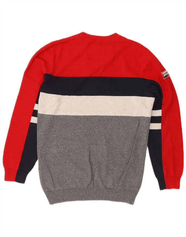 Superdry Sweater med rund hals til mænd Lille flerfarvet farveblok