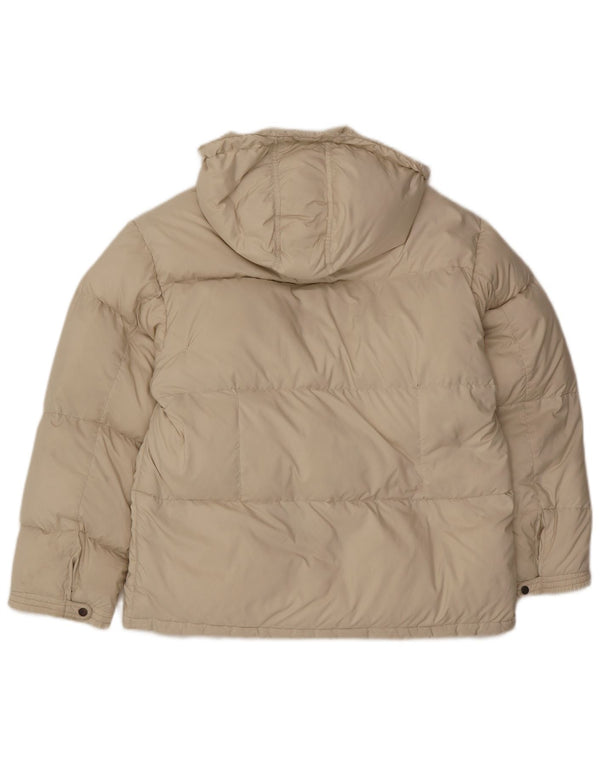 Ciesse Piumini Dame Hooded Polstret Jakke IT 46 Large Off White Polyester