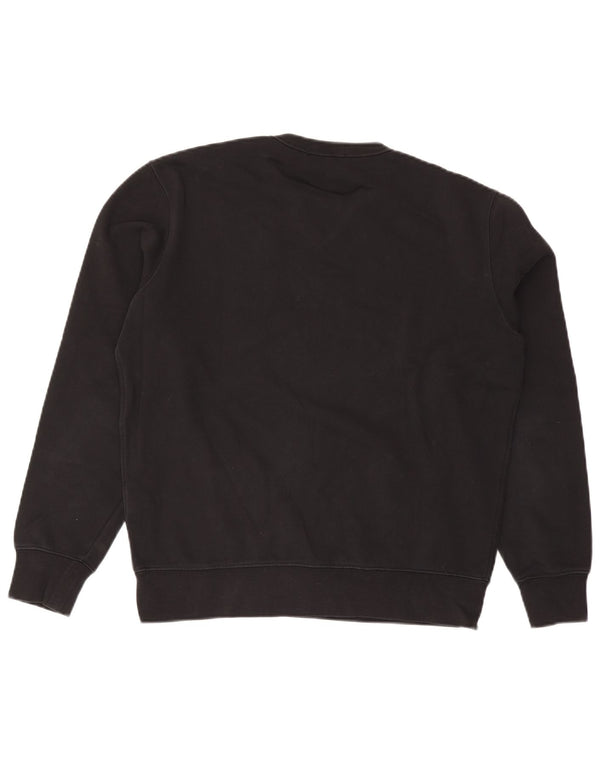 Liu Jo Mens Graphic Sweatshirt Jumper Medium Black Cotton