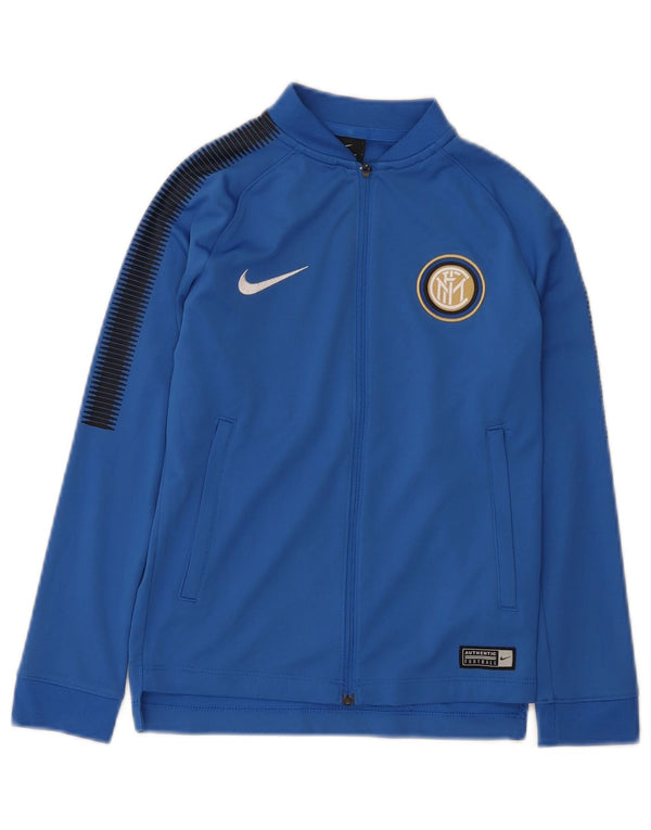 Nike Boys Inter Milan træningsdragt topjakke 6-7 år XS Blue Colourblock