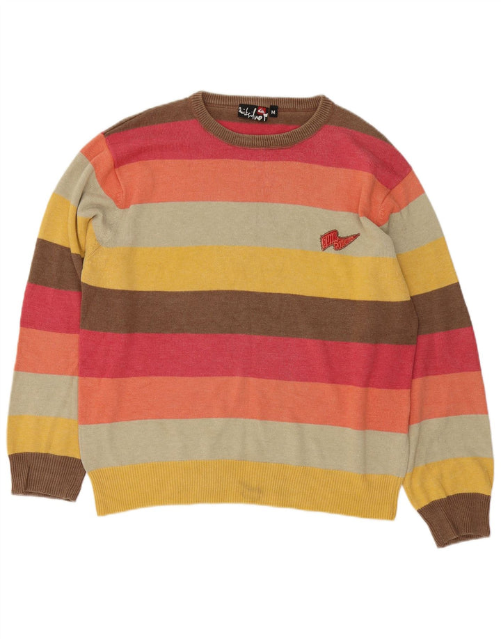 Quiksilver Herre Boat Neck Jumper Sweater Medium Flerfarvet Stribet