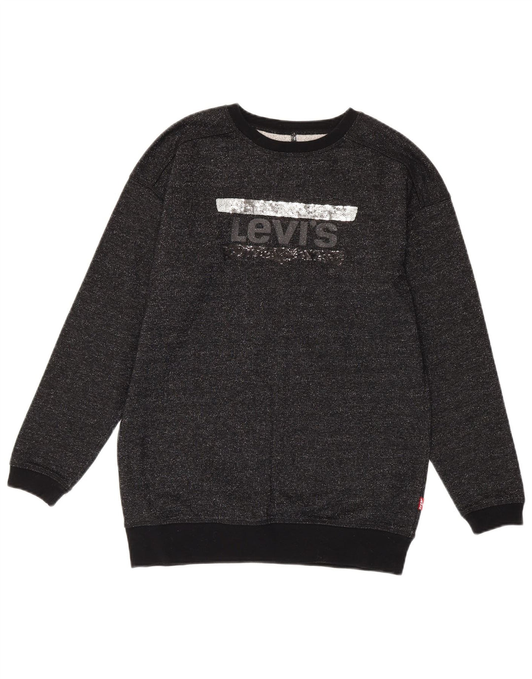 Levi's Girls Graphic Sweatshirt Jumper 15-16 Years Black