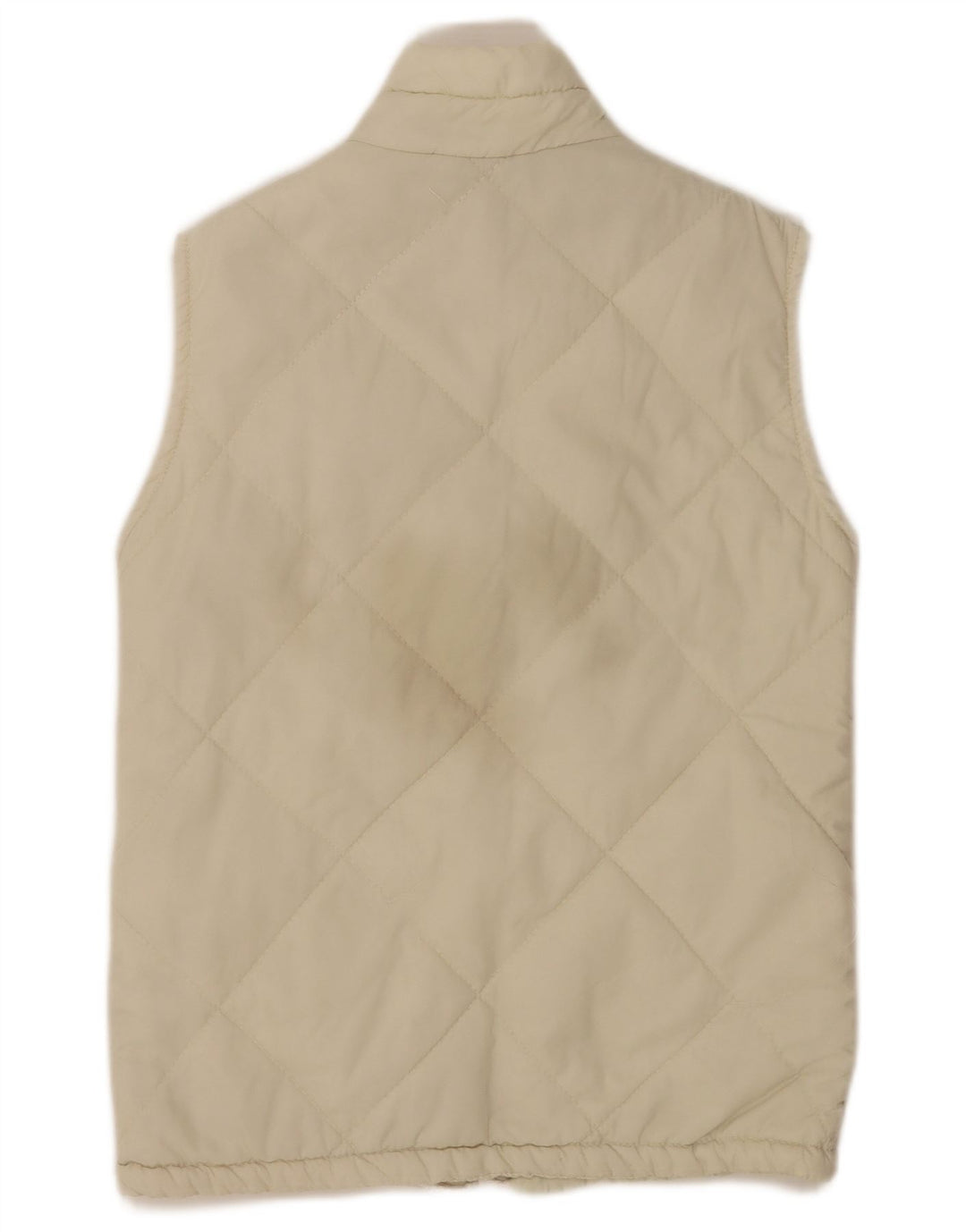 Maul Womens Oversized Quiltet Gilet UK 6 XS Off White Polyamid