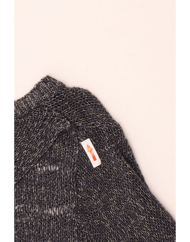 Marks & Spencer Dame Boat Neck Jumper Sweater UK 12 Medium Navy Blue