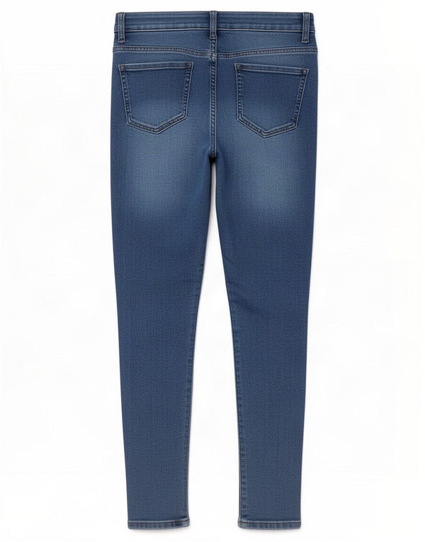 Marks & Spencer Dame Skinny Jeans UK 8 Small W28 L26 Blue Cotton