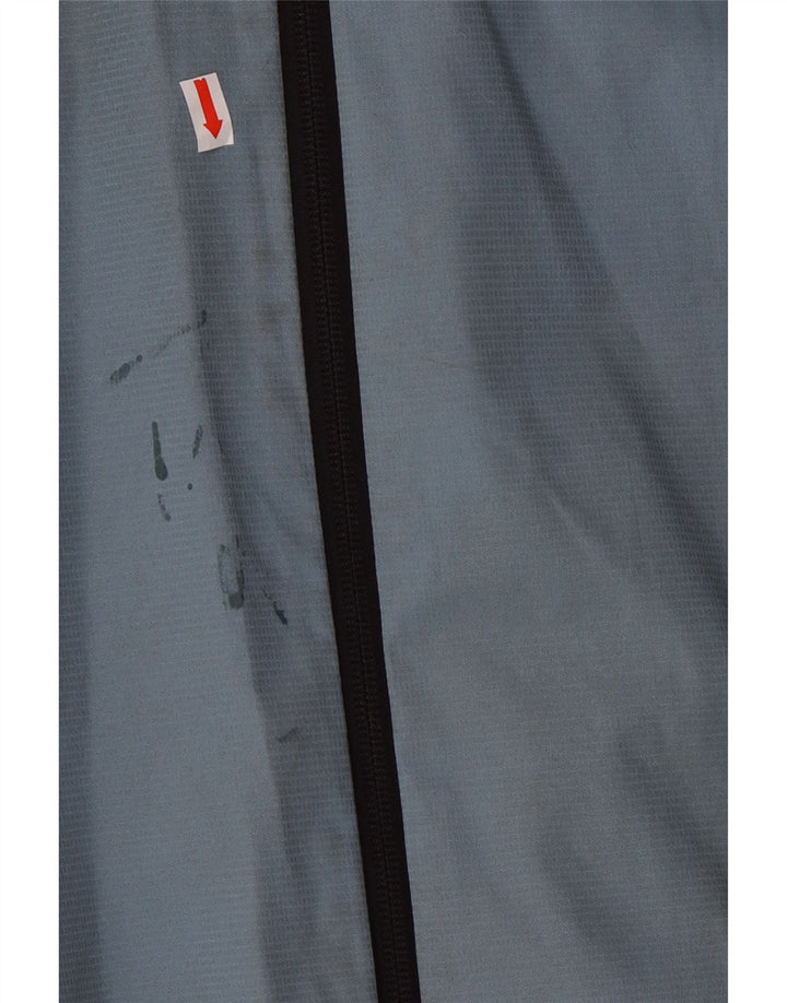 Adidas Regnjakke med hætte til kvinder UK 14 Medium Blue Polyester
