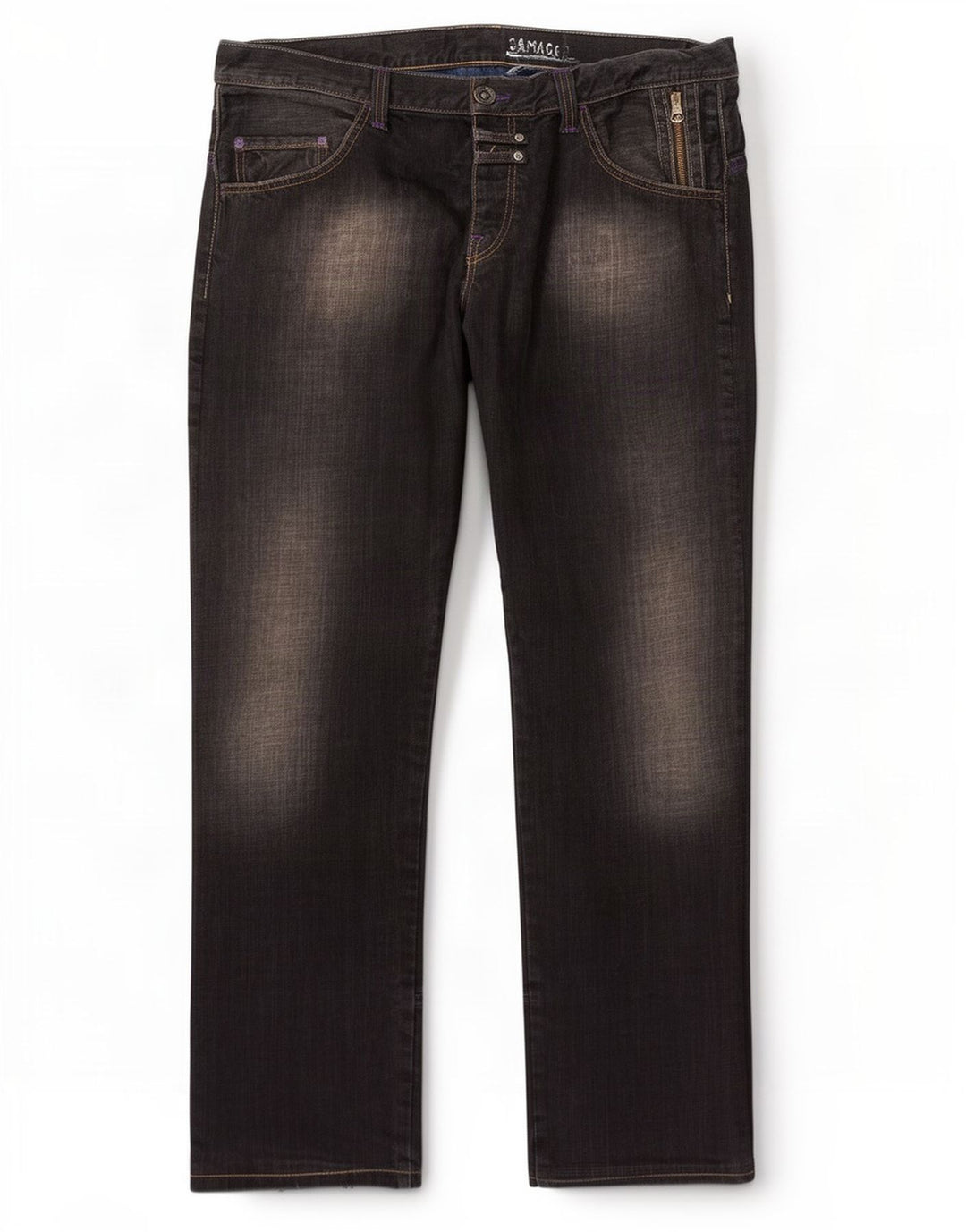Replay Herre Straight Jeans W38 L34 Sort