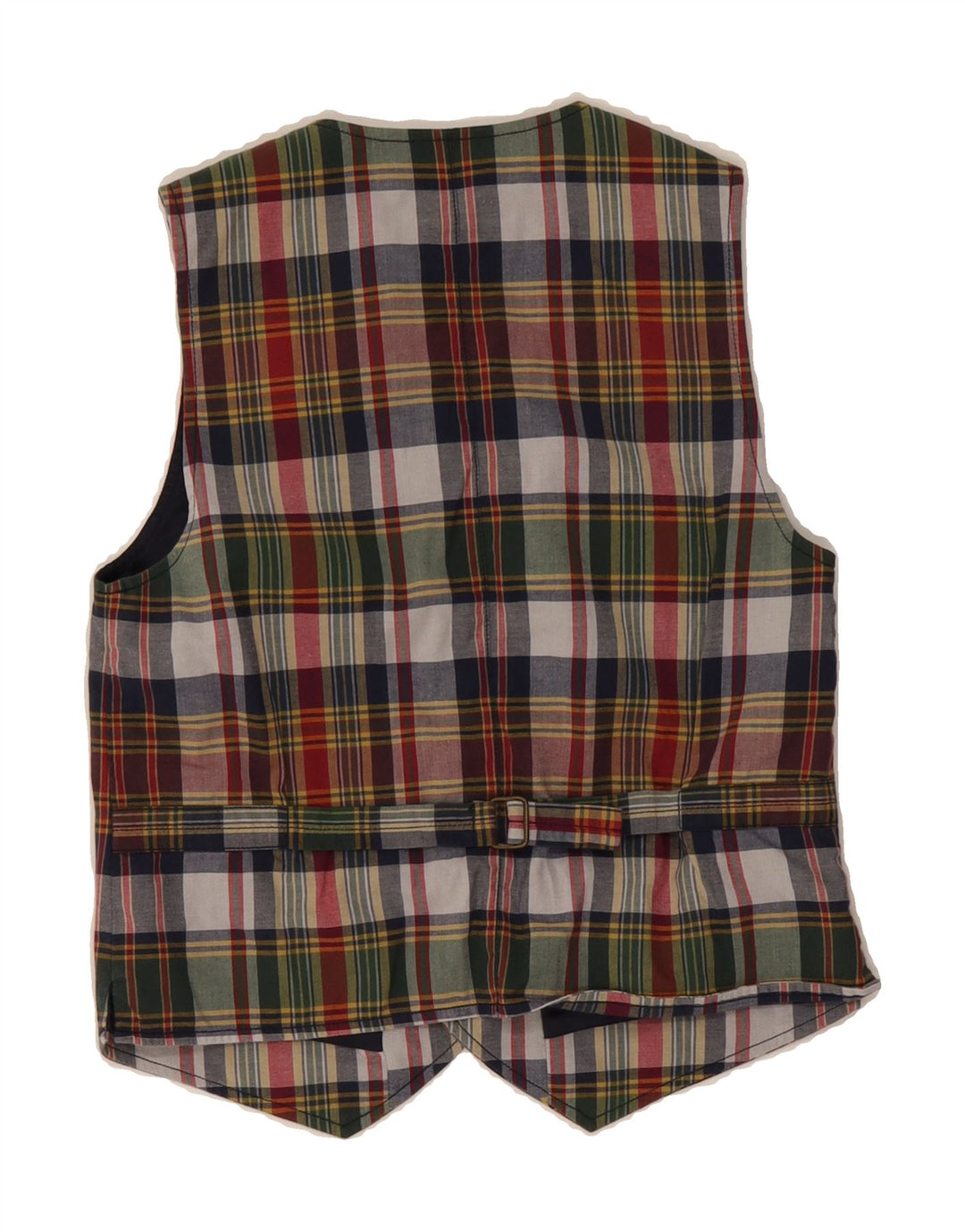 POLO RALPH LAUREN Boys Waistcoat 5-6 Years Medium Maroon Check Cotton Vintage Polo Ralph Lauren and Second-Hand Polo Ralph Lauren from Messina Hembry 