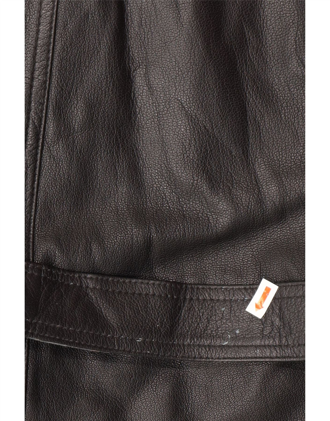 VINTAGE Læderfrakke til mænd IT 52 XL Sort Læder