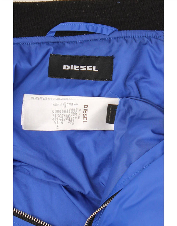 Diesel Boys Graphic Bomber Jacket 11-12 år Blå Colourblock Nylon