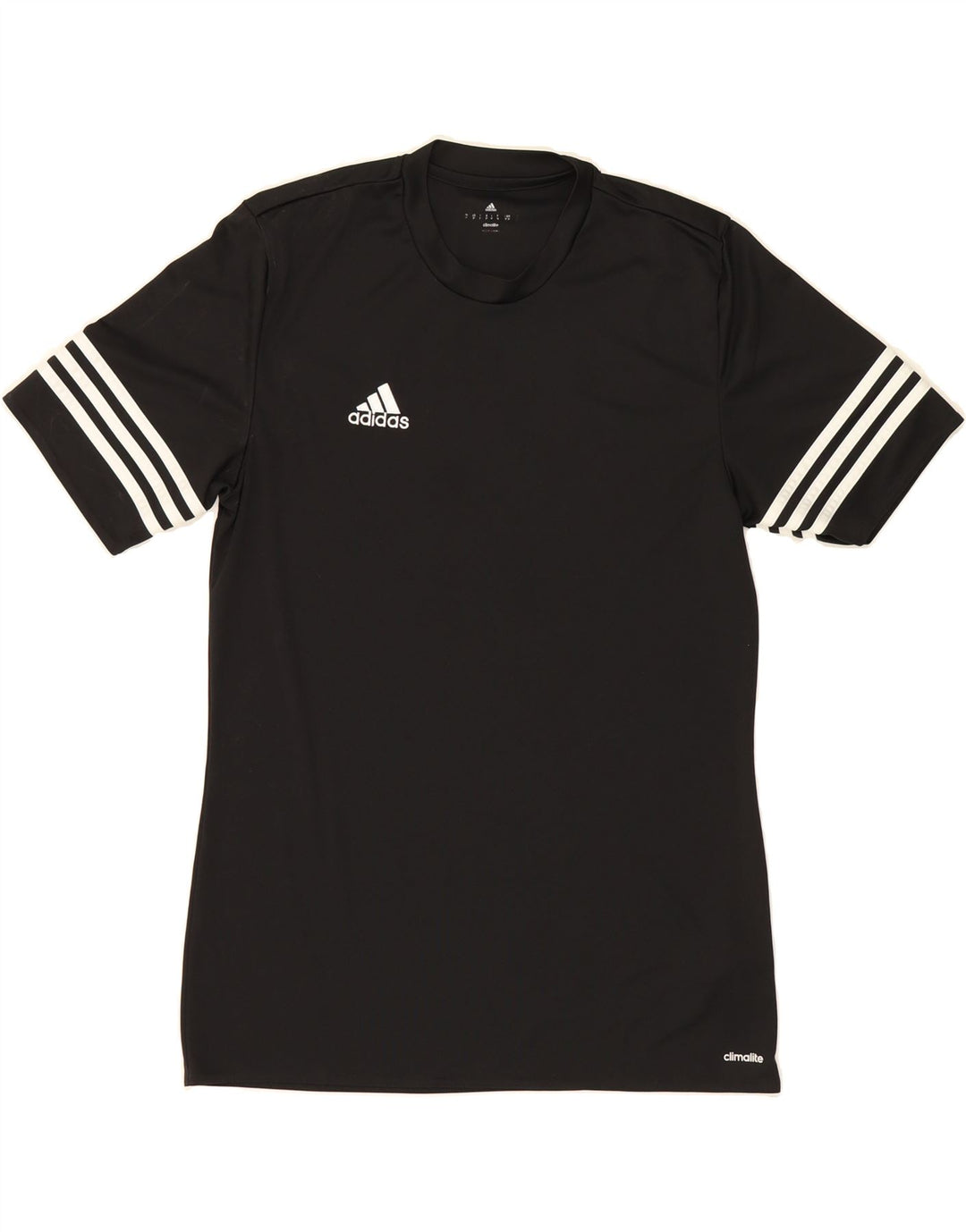 ADIDAS Mens Climalite T-Shirt Top Medium Black Polyester Vintage Adidas and Second-Hand Adidas from Messina Hembry 