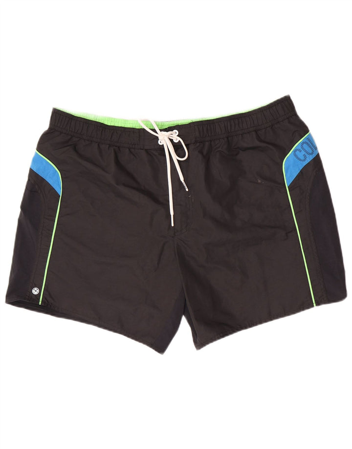 Colmar Herre grafiske svømmeshorts IT 60 2XL Sort Colourblock Polyester