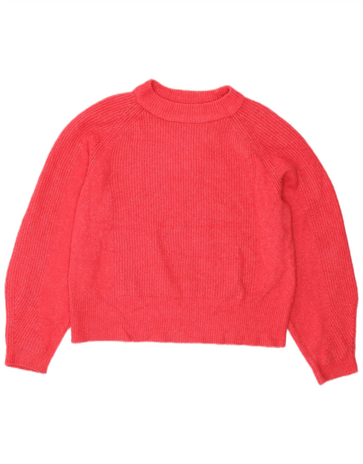 Marks & Spencer Dame sweater med rund hals DK 14 Medium Pink Akryl