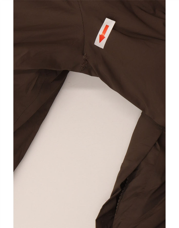 K-Way Dame Oversized Hætte Vendbar Polstret Frakke UK 8 Lille Sort