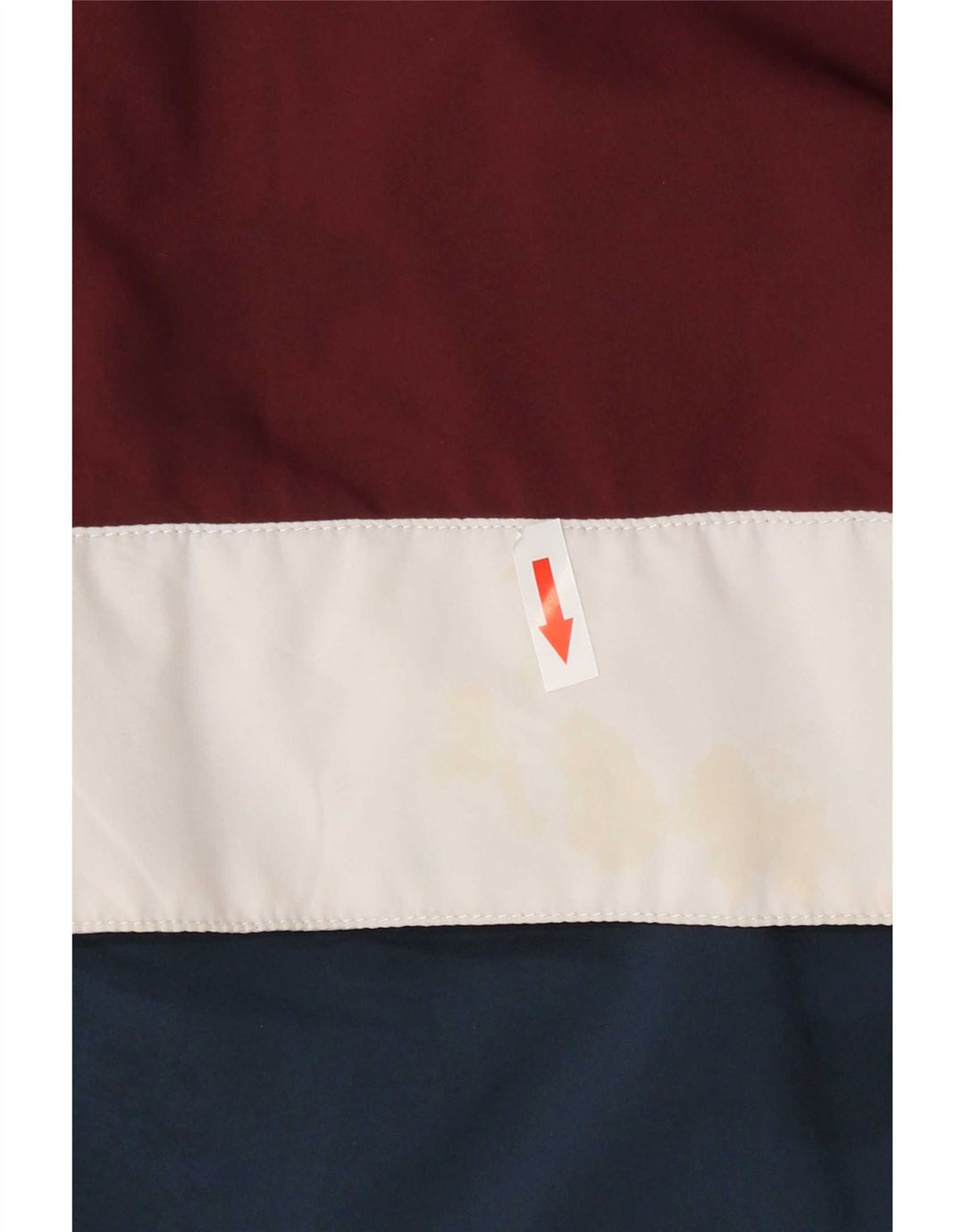 Vans Herre Hættetrøje Regnjakke UK 38 Medium Burgundy Colourblock