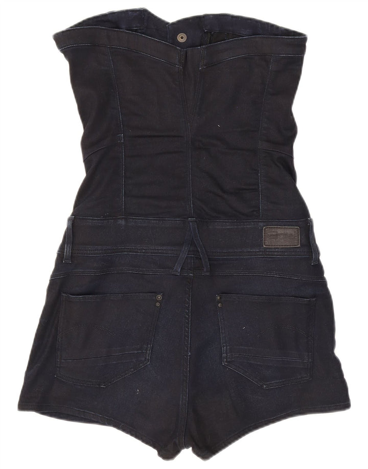 G-Star Dame stropløs Playsuit UK 12 Medium Navy Blue Lyocell
