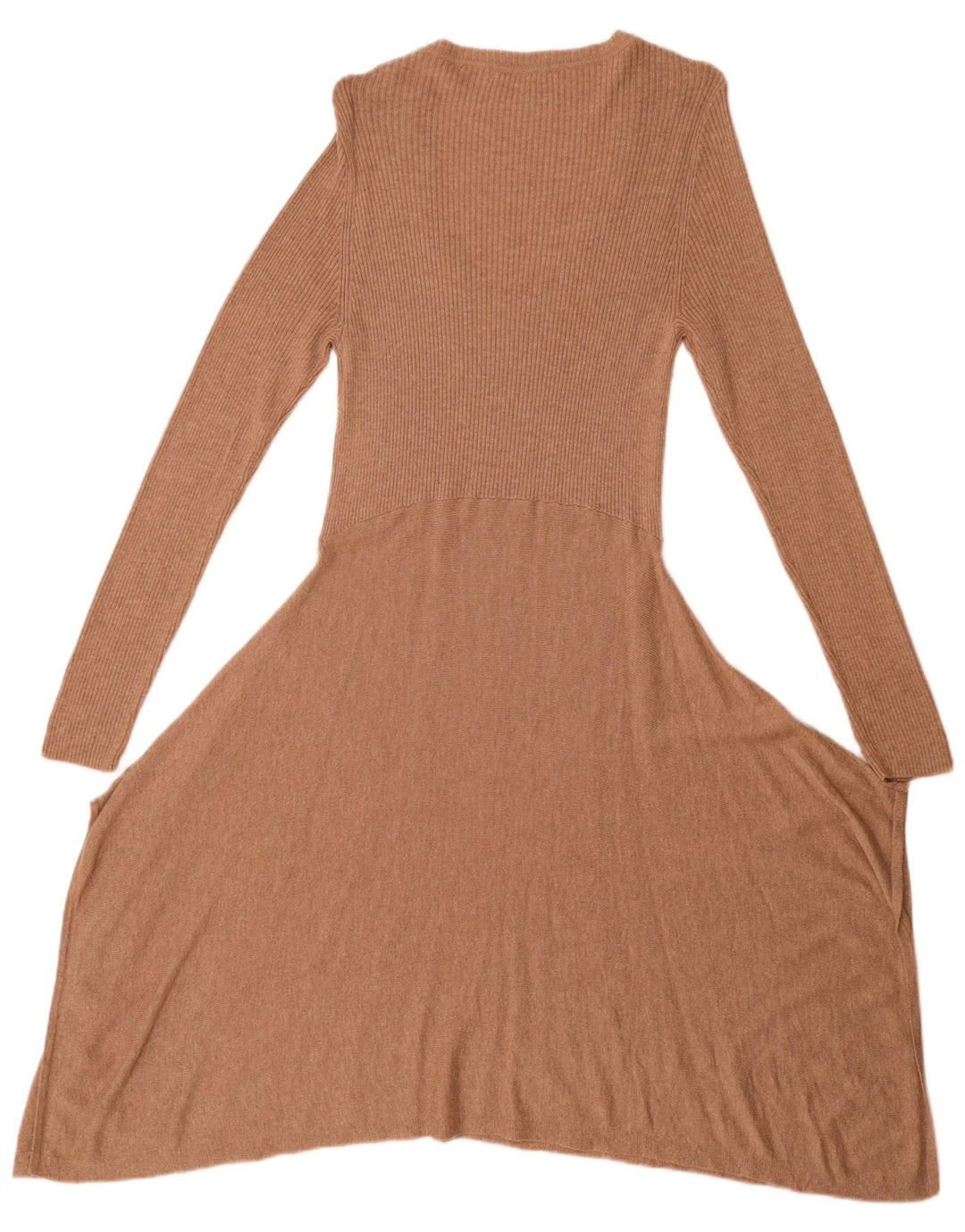 Marks & Spencer Dame Jumper Dress UK 14 Medium Brown Viscose