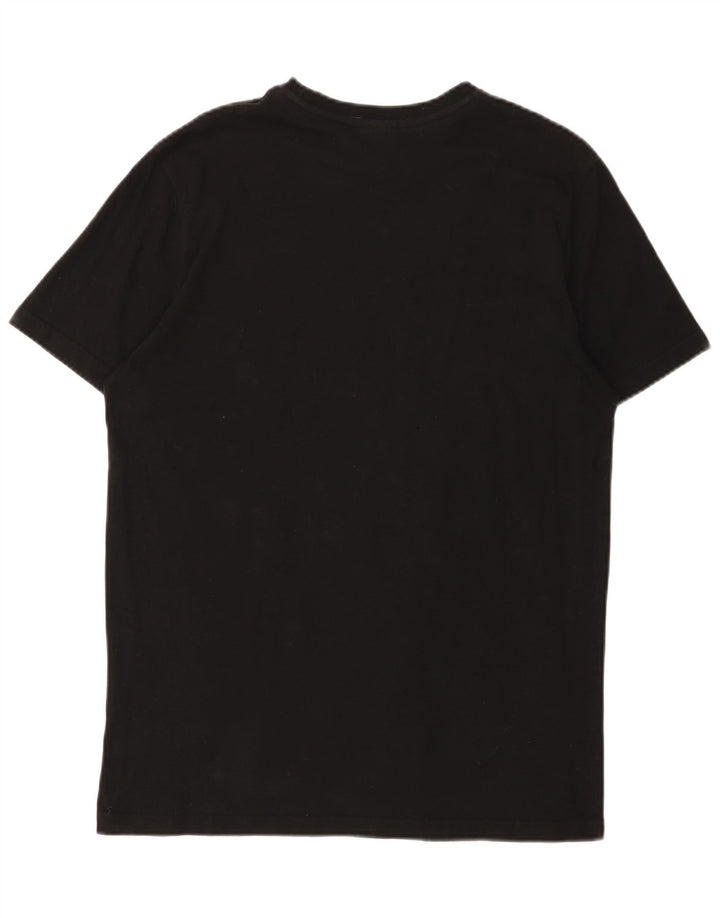 Ellesse Herre Grafisk T-Shirt Top Medium Sort