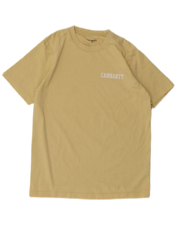 Carhartt Herre T-Shirt Top Lille Gul Bomuld