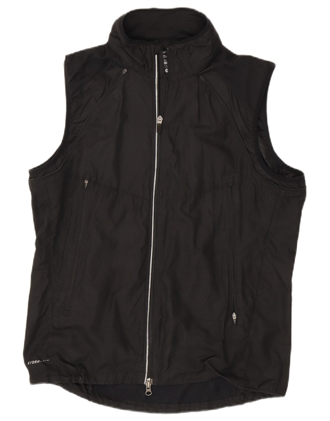 NIKE Mens Storm-Fit Sleeveless Tracksuit Top Jacket  Medium Black