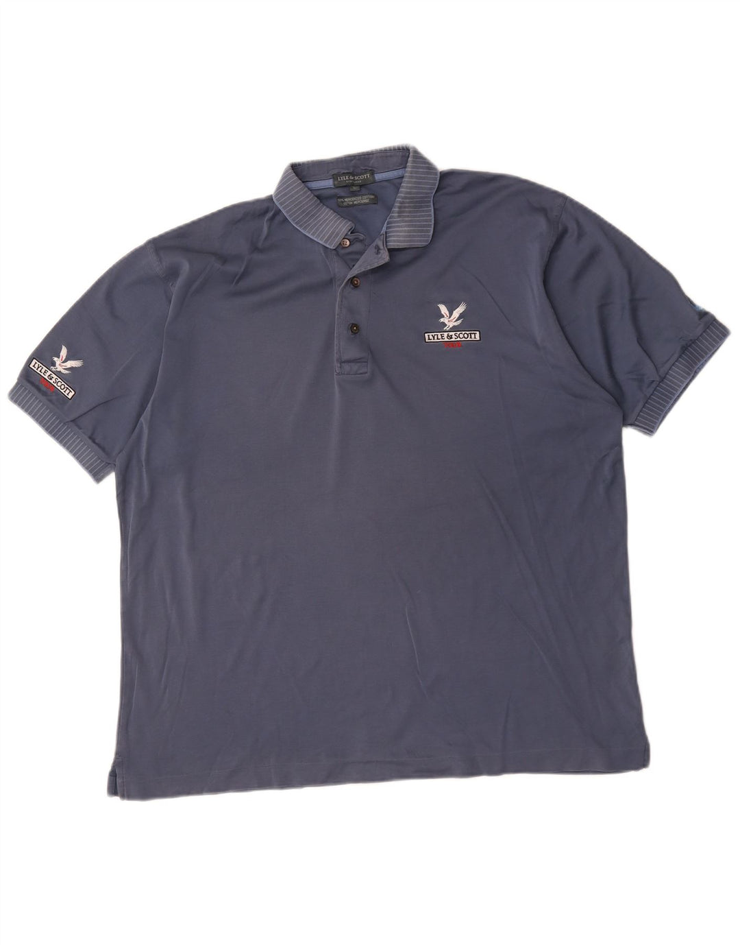 Lyle & Scott herre poloskjorte stor marineblå bomuld