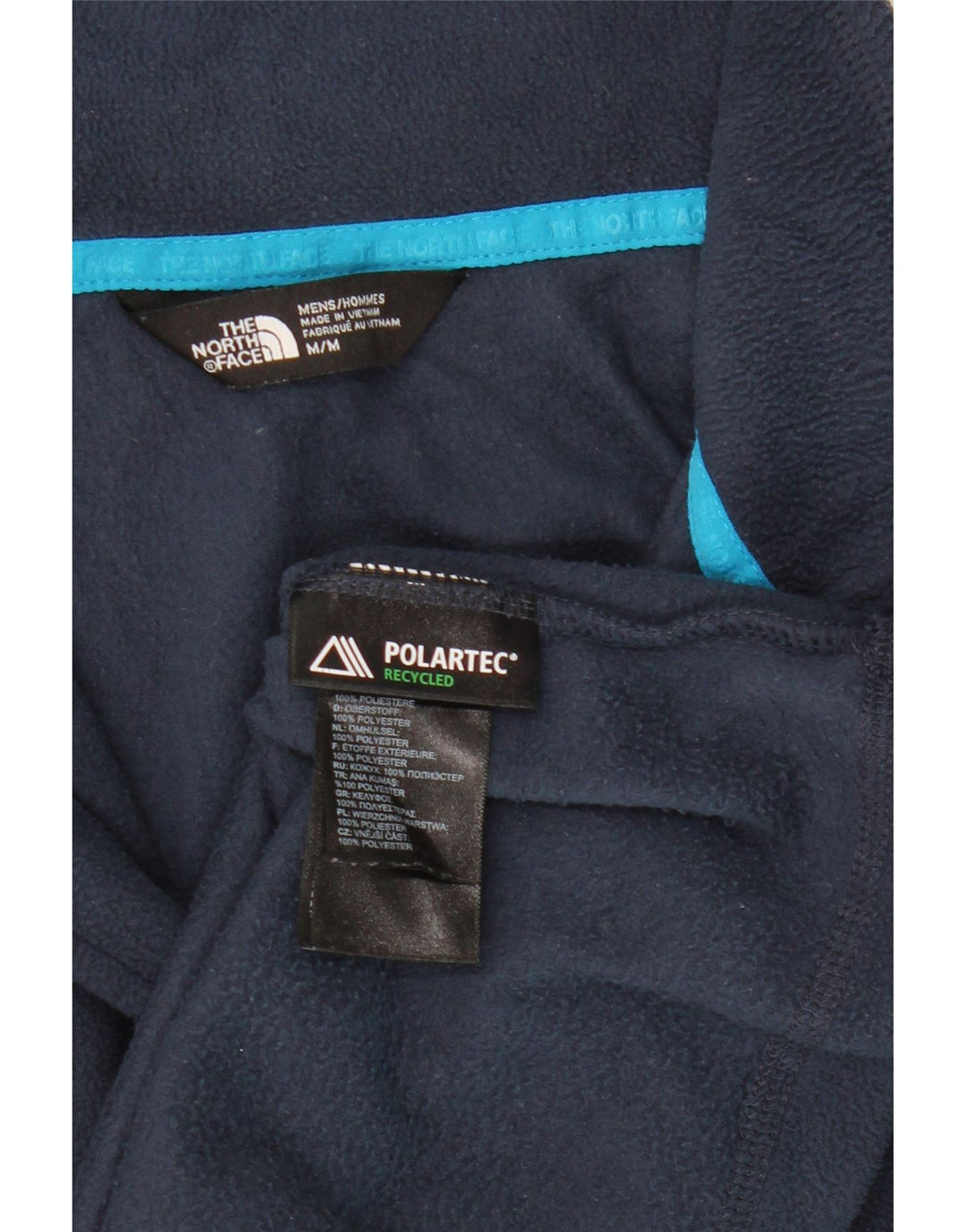 THE NORTH FACE Fleecetrøje med lynlås til mænd mellem marineblå polyester