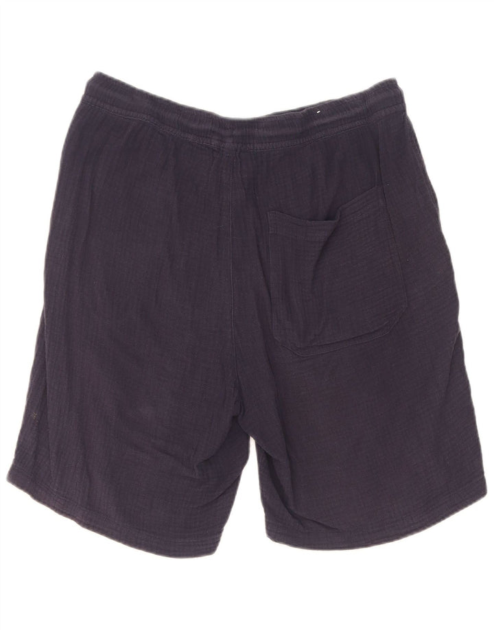 Zara Herre Sportshorts Medium Navyblå Bomuld