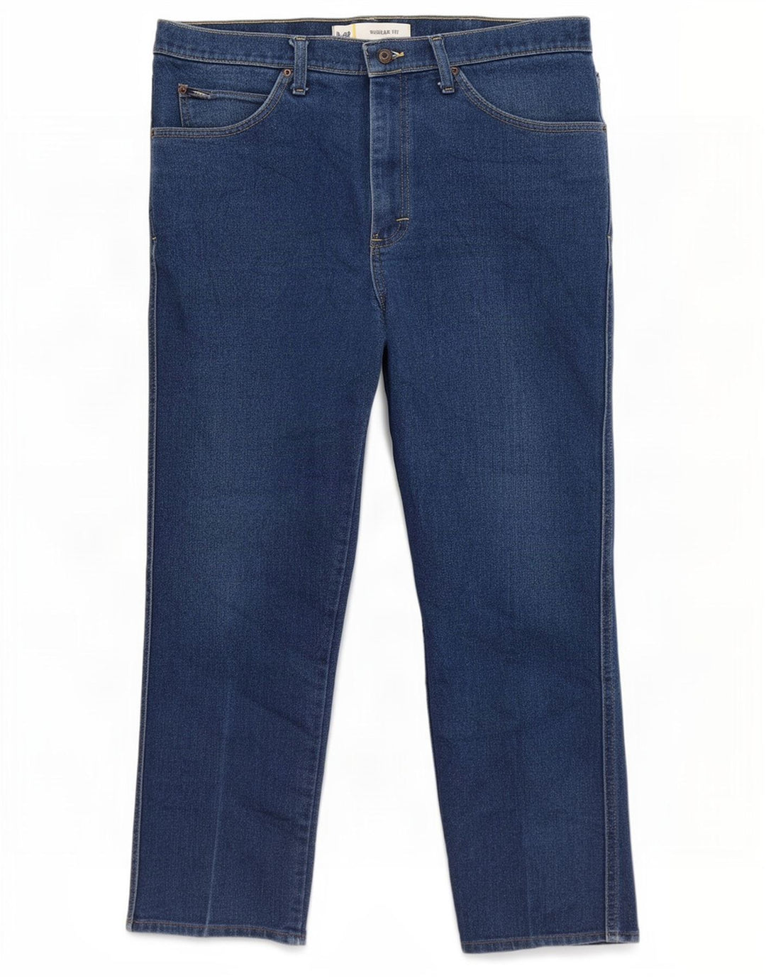 Lee Womens Regular Fit Straight Jeans W36 L29 Blå Bomuld