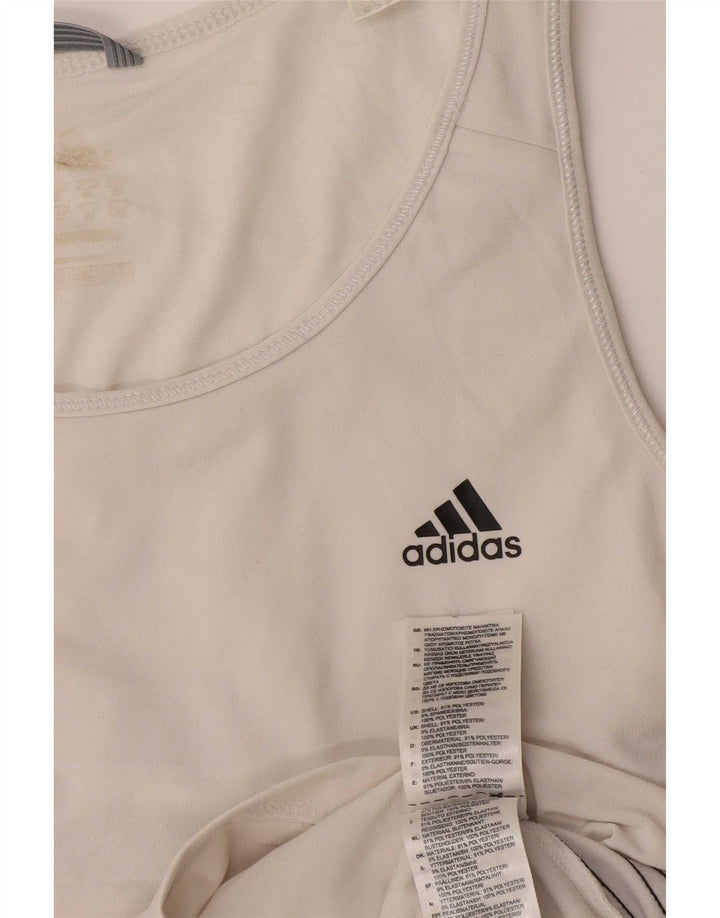 Adidas Damevest Top UK 10 Small White Polyester