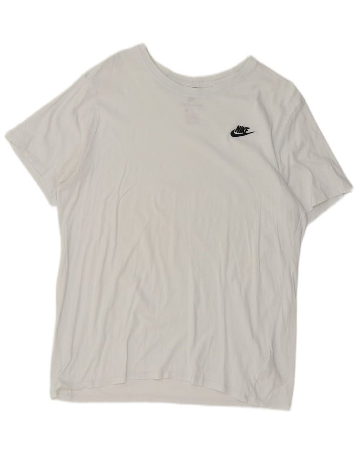 Nike T-shirt med atletisk snit til mænd, stor blå bomuld