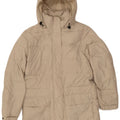 SERGIO TACCHINI Polstret hættejakke til kvinder IT 42 Medium Beige Polyester