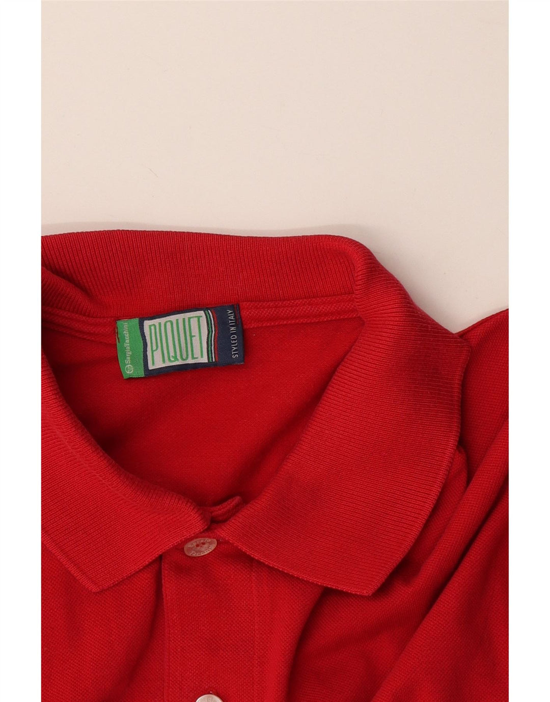 Sergio Tacchini Poloskjorte til mænd, stor rød