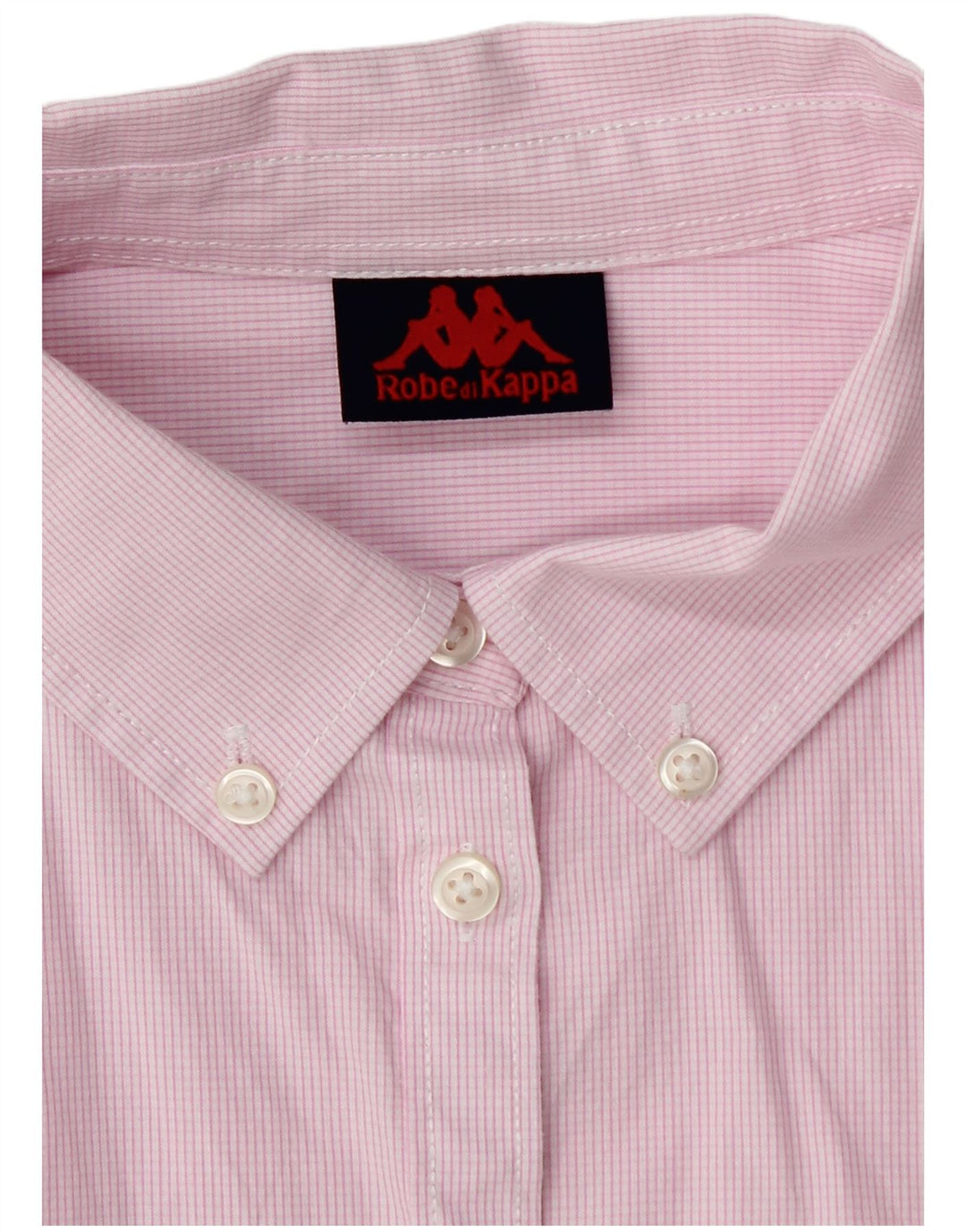 Kappa Dameskjorte UK 16 Large Pink Ternet Bomuld