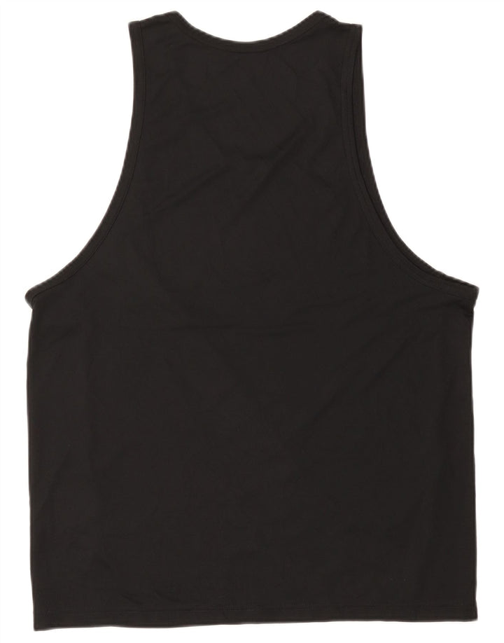 Nike Herre Dri Fit Grafisk Vest Top Medium Sort Polyester