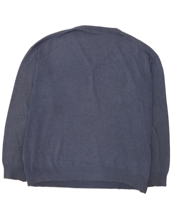GANT Herre V-hals sweater 4XL marineblå bomuld