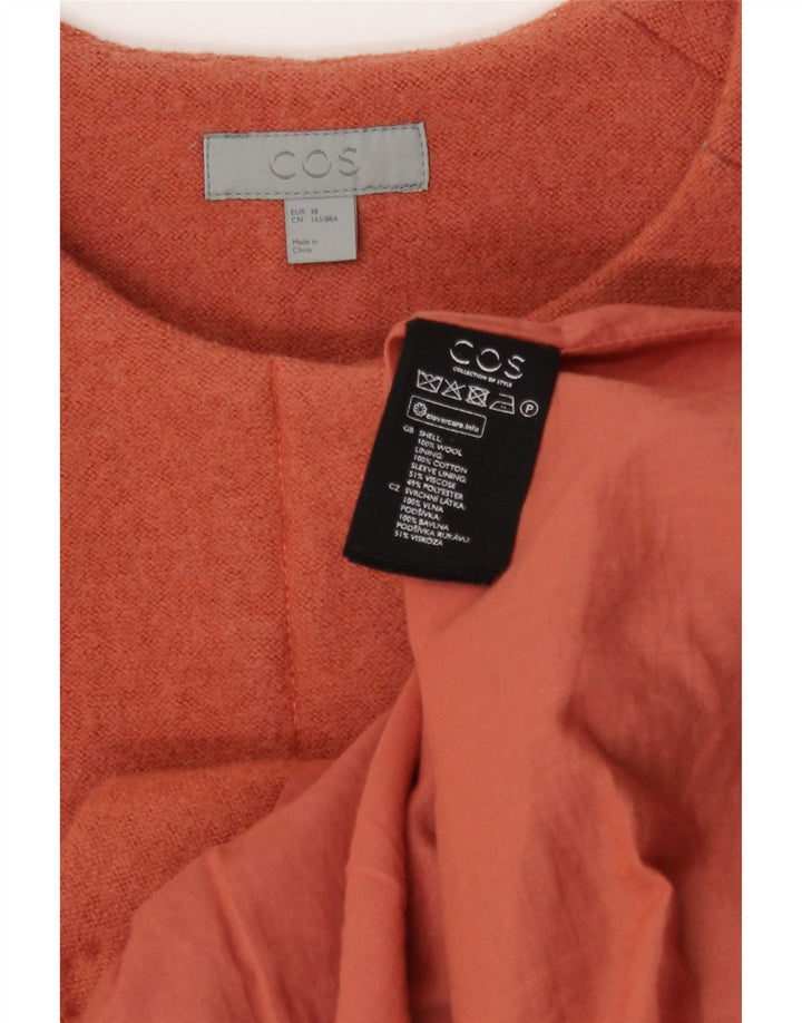 Cos Dame Overfrakke EU 38 Medium Pink Uld