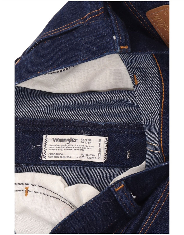 Wrangler Slim Jeans til mænd W30 L32 Marineblå bomuld