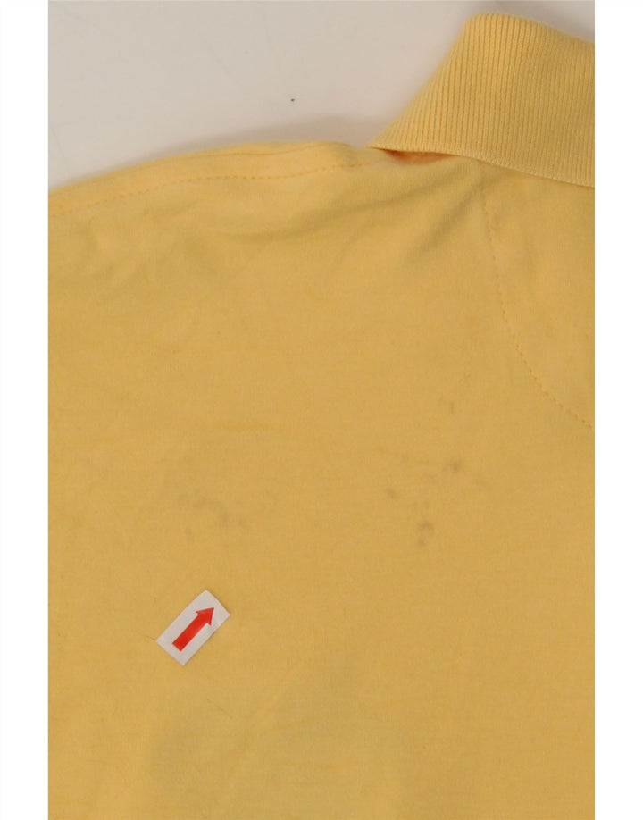 IZOD Mens Polo Shirt Medium Yellow Cotton Vintage Izod and Second-Hand Izod from Messina Hembry 