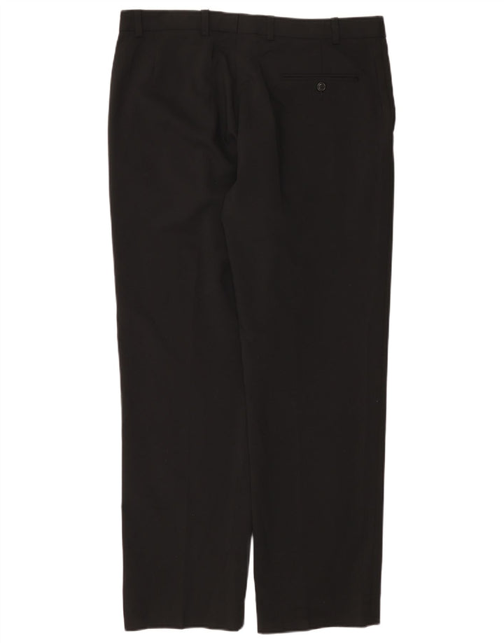 Marks & Spencer Herre Autograph Straight Suit Bukser W36 L31 Sort