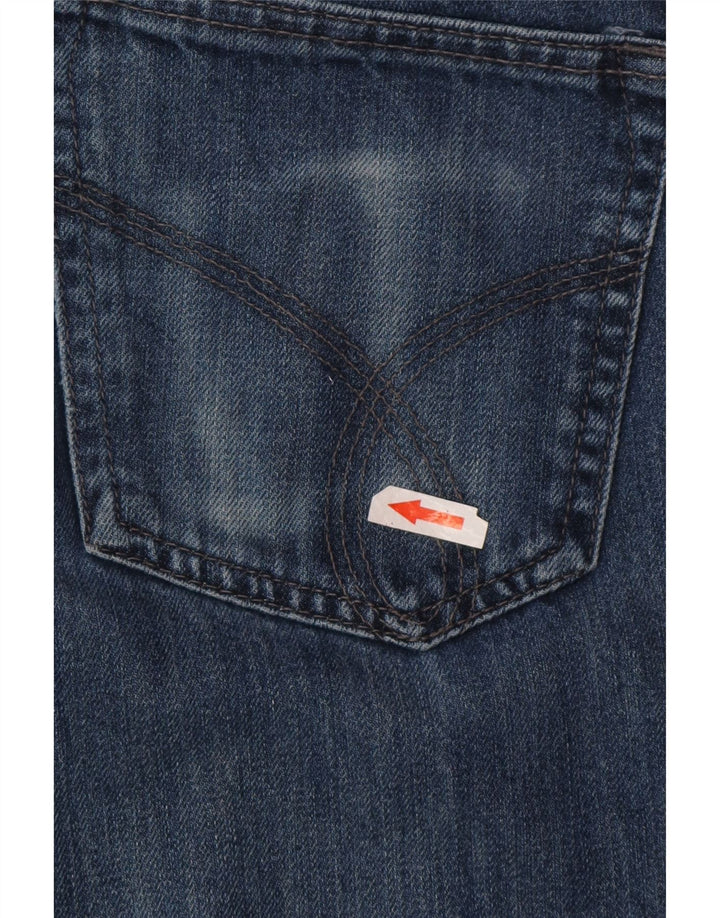 Calvin Klein Herre Slim Straight Jeans W30 L32 Blå Bomuld