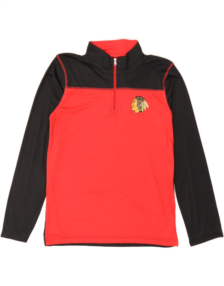 NHL Boys Chicago Blackhawks Pullover Tracksuit Top 15-16 Years XL Red Vintage NHL and Second-Hand NHL from Messina Hembry 