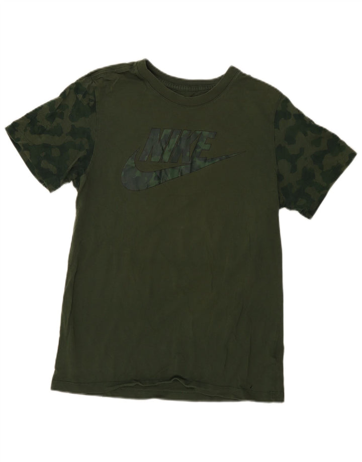 Nike Grafisk T-shirt top lille grøn camouflage