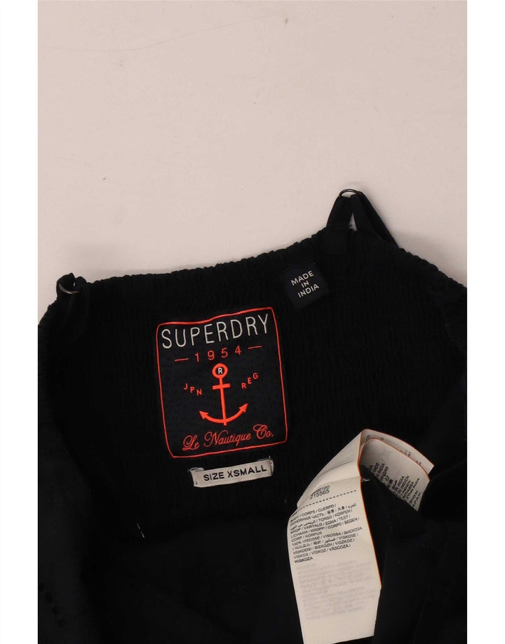 Superdry Womens Sundress UK 4 XS Navy Blue Viscose