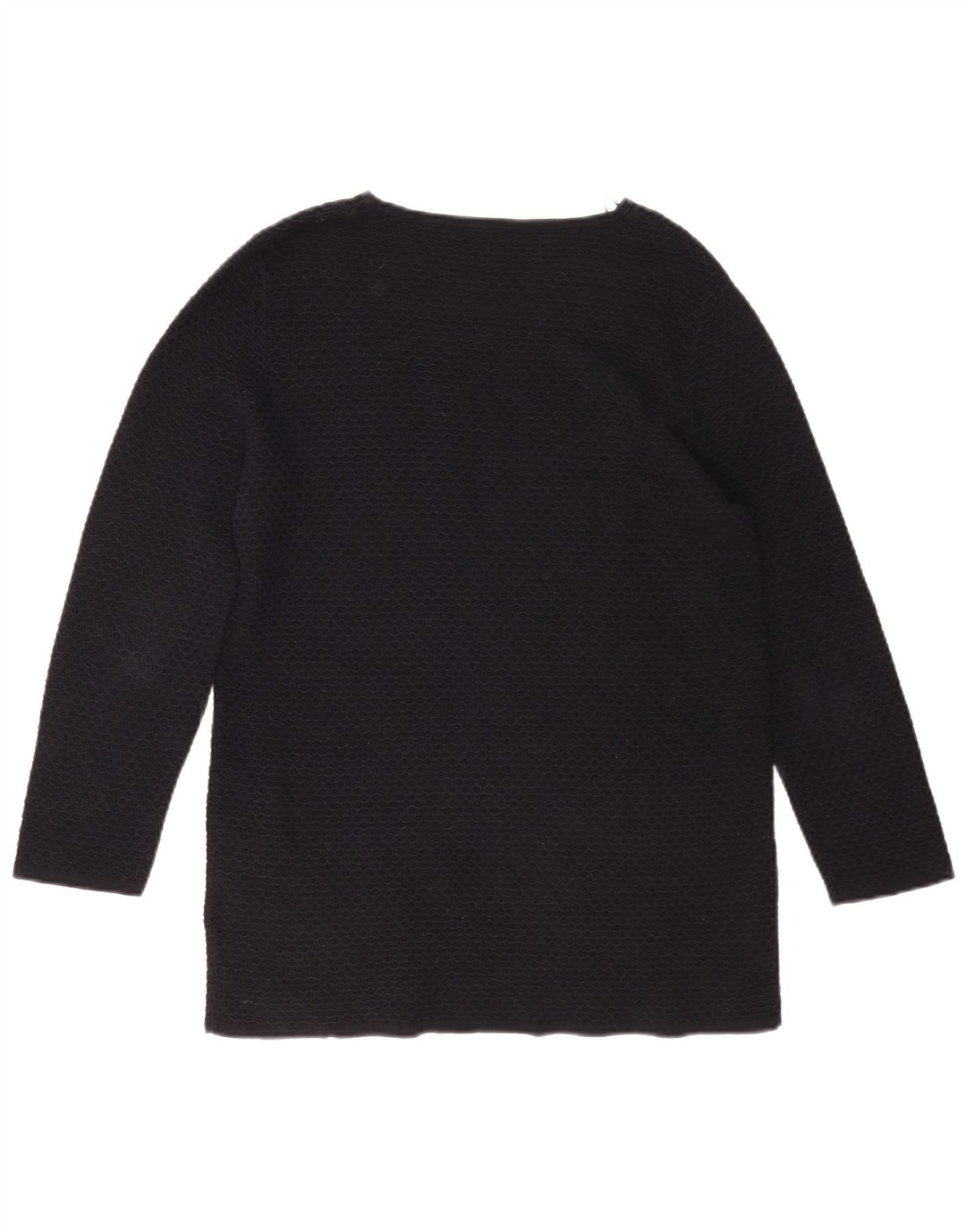 Cos Dame Top 3/4 ærme UK 10 Small Black Bomuld