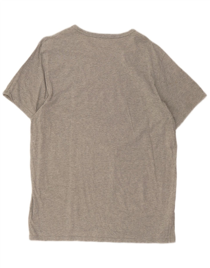 Calvin Klein Herre Grafisk T-Shirt Top Stor Grå Bomuld