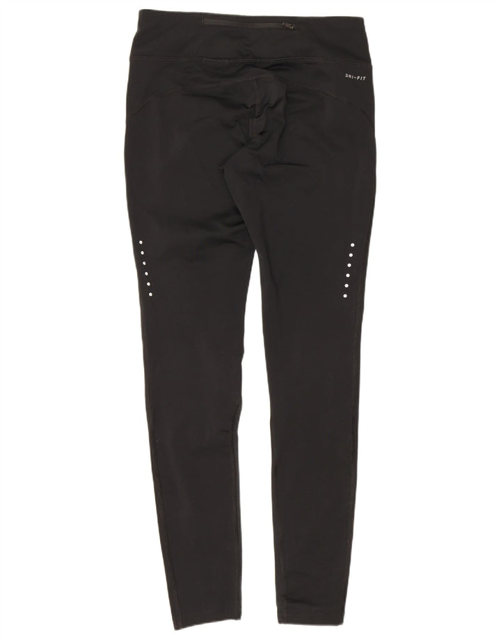 Nike Dame Dri Fit Leggings UK 10 Small Black