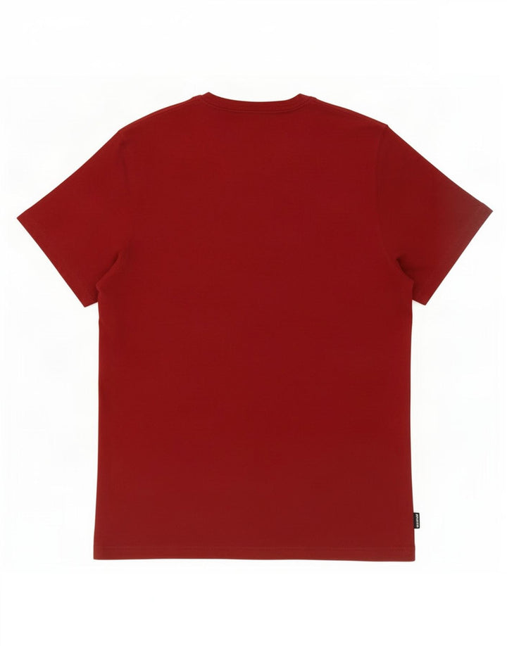 Barbour herre skræddersyet pasform T-shirt top medium Bourgogne bomuld